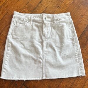 Vineyard Vines White Denim Mini Skirt